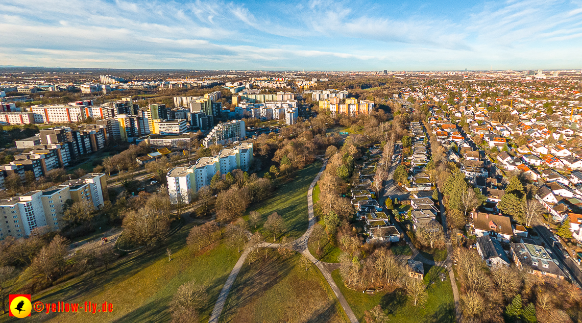 16.01.2023 - Luftbilder vom Marx-Zentrum und Gartenstadt Trudering